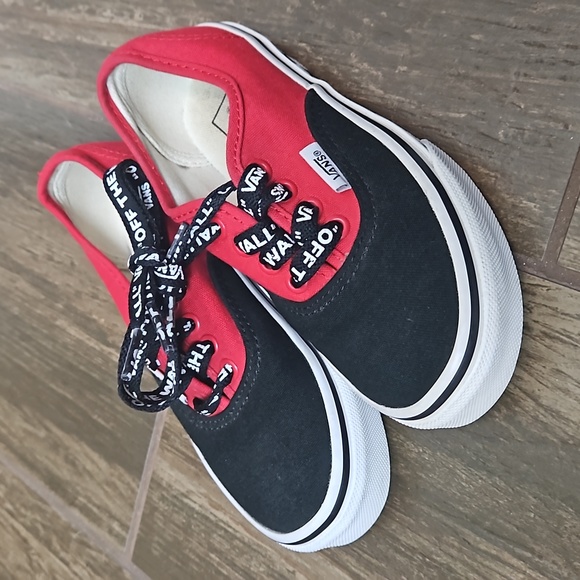 Vans Other - Checkered Vans Sneakers Boys Sz 12 Red Black
